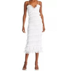 NEW - V. Chapman White Narcisse Dress, Size 12, RET: $375